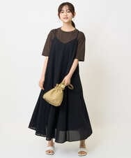 F1KHA62080 MK MICHEL KLEIN(小さいサイズ)(メゾン ドゥ サンク) 【小さいサイズ】リラックスシルエット ロゴTシャツ/接触冷感/洗える ホワイト