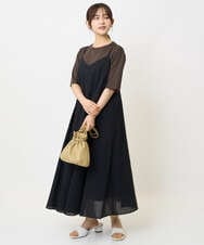 F1KHA62080 MK MICHEL KLEIN(小さいサイズ)(メゾン ドゥ サンク) 【小さいサイズ】リラックスシルエット ロゴTシャツ/接触冷感/洗える ホワイト