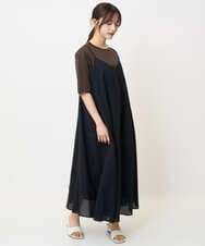 F1KHA62080 MK MICHEL KLEIN(小さいサイズ)(メゾン ドゥ サンク) 【小さいサイズ】リラックスシルエット ロゴTシャツ/接触冷感/洗える ホワイト