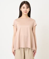 F1KHV61100 MK MICHEL KLEIN(小さいサイズ)(メゾン ドゥ サンク) 【小さいサイズ】Aラインシルエットカットソー/洗える ピンク