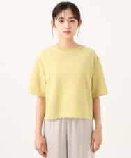 F1KID72110 MK MICHEL KLEIN(小さいサイズ)(メゾン ドゥ サンク) 【小さいサイズ】[洗える]ドット調アイレット レースTシャツ イエロー