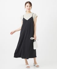 F1KIV72110 MK MICHEL KLEIN(小さいサイズ)(メゾン ドゥ サンク) 【小さいサイズ】ジャージーラメTシャツ/洗える ライトブルー