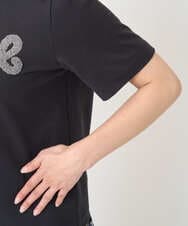 F1KJA21080 MK MICHEL KLEIN(小さいサイズ)(メゾン ドゥ サンク) 【小さいサイズ】イニシャル刺繍コットンTシャツ/UVカット/接触冷感/洗える ホワイト