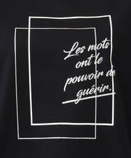 F1KJA70080 MK MICHEL KLEIN(小さいサイズ)(メゾン ドゥ サンク) 【小さいサイズ】フレームロゴデザインTシャツ/UVカット/接触冷感/洗濯機で洗える ホワイト