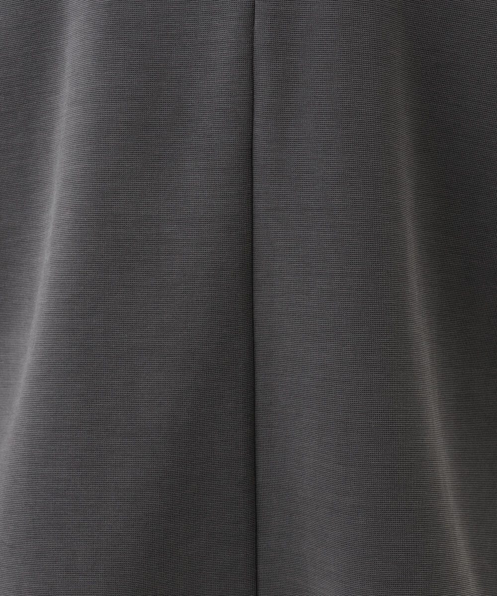 F1KJD22130 MK MICHEL KLEIN(小さいサイズ)(メゾン ドゥ サンク) 【小さいサイズ】[洗える]前後2way フロントジップデザインカットソー ダークグレー