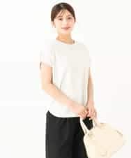 F1KJD22130 MK MICHEL KLEIN(小さいサイズ)(メゾン ドゥ サンク) 【小さいサイズ】[洗える]前後2way フロントジップデザインカットソー オリーブ
