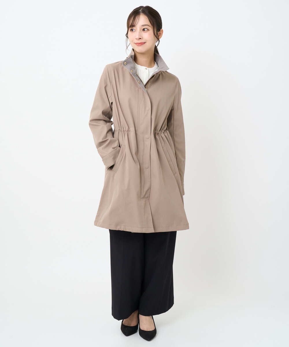 F1LAD45160 MK MICHEL KLEIN(小さいサイズ)(メゾン ドゥ サンク) 【小さいサイズ】ストレートワイドシルエットパンツ（無地・チェック）/洗える グレー（チェック）