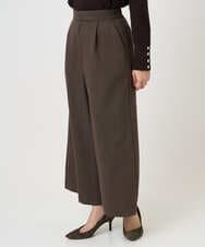 F1LAD51170 MK MICHEL KLEIN(小さいサイズ)(メゾン ドゥ サンク) 【小さいサイズ】千鳥柄ガウチョパンツ/洗える グレー