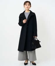 F1LAD51170 MK MICHEL KLEIN(小さいサイズ)(メゾン ドゥ サンク) 【小さいサイズ】千鳥柄ガウチョパンツ/洗える グレー