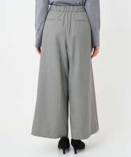 F1LAD51170 MK MICHEL KLEIN(小さいサイズ)(メゾン ドゥ サンク) 【小さいサイズ】千鳥柄ガウチョパンツ/洗える グレー