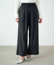 F1LAD62160 MK MICHEL KLEIN(小さいサイズ)(メゾン ドゥ サンク) 【小さいサイズ】裏起毛ワイドストレートプルオンパンツ/洗える グレー