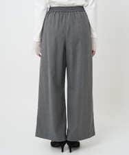 F1LAD62160 MK MICHEL KLEIN(小さいサイズ)(メゾン ドゥ サンク) 【小さいサイズ】裏起毛ワイドストレートプルオンパンツ/洗える グレー