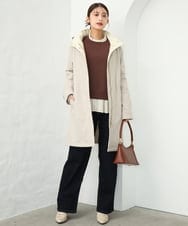 F1LAG41170 MK MICHEL KLEIN(小さいサイズ)(メゾン ドゥ サンク) 【小さいサイズ】[洗える]11ozデニム ワイドストレートパンツ ブルー