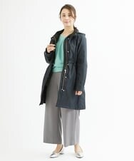 F1LAV42160 MK MICHEL KLEIN(小さいサイズ)(メゾン ドゥ サンク) 【小さいサイズ】ウールライクツイルワイドパンツ/3サイズ展開/洗える グレー