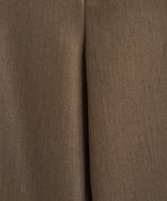 F1LAV46160 MK MICHEL KLEIN(小さいサイズ)(メゾン ドゥ サンク) 【小さいサイズ】パウダーツイルストレッチワイドパンツ/洗える モカ