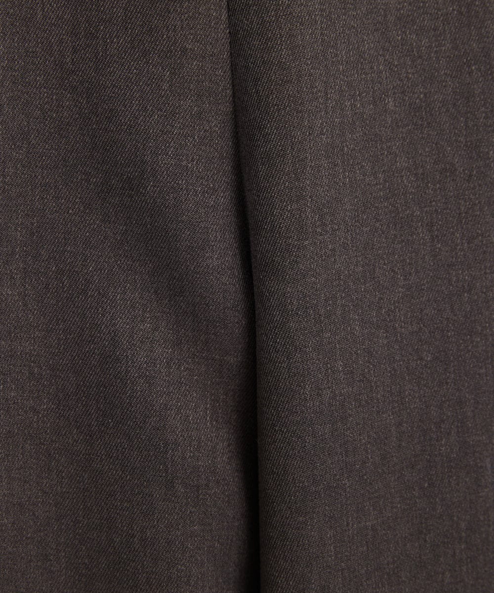 F1LAV50150 MK MICHEL KLEIN(小さいサイズ)(メゾン ドゥ サンク) 【小さいサイズ】ウール調ストレートワイドパンツ/洗える ホワイト