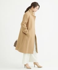 F1LAV50150 MK MICHEL KLEIN(小さいサイズ)(メゾン ドゥ サンク) 【小さいサイズ】ウール調ストレートワイドパンツ/洗える ホワイト