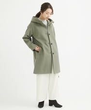 F1LAV50150 MK MICHEL KLEIN(小さいサイズ)(メゾン ドゥ サンク) 【小さいサイズ】ウール調ストレートワイドパンツ/洗える ホワイト