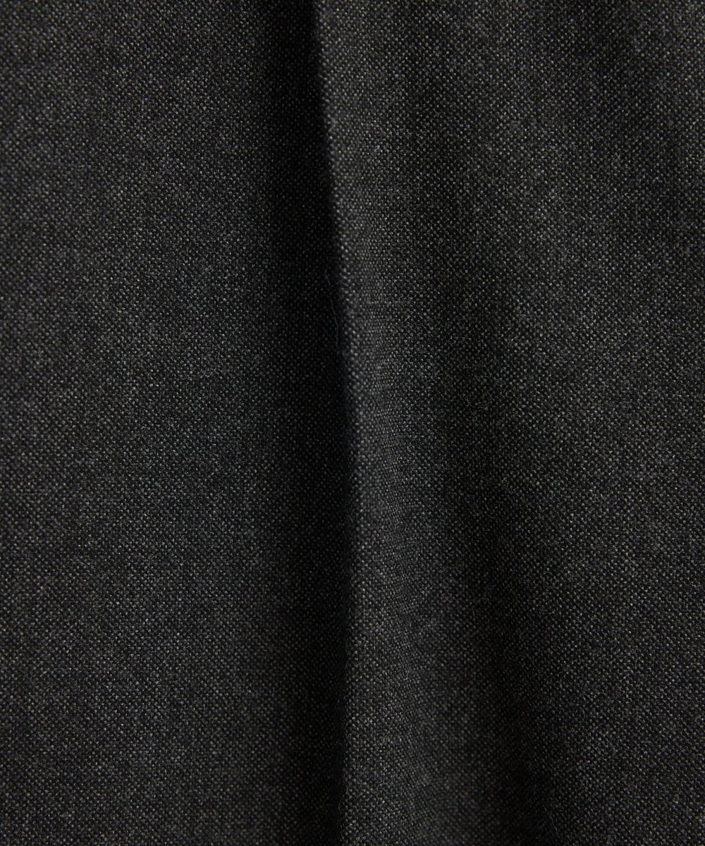 F1LAV58160 MK MICHEL KLEIN(小さいサイズ)(メゾン ドゥ サンク) 【小さいサイズ】ツイード調両面起毛ワイドパンツ/洗える ライトグレー
