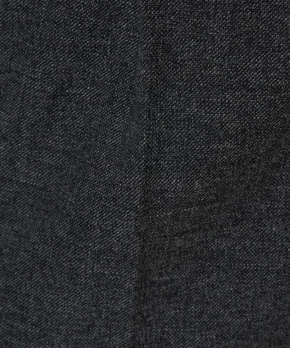 F1LBD56150 MK MICHEL KLEIN(小さいサイズ)(メゾン ドゥ サンク) 【小さいサイズ】ツイード調両面起毛テーパードパンツ/洗える ライトグレー