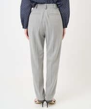 F1LBD56150 MK MICHEL KLEIN(小さいサイズ)(メゾン ドゥ サンク) 【小さいサイズ】ツイード調両面起毛テーパードパンツ/洗える ライトグレー