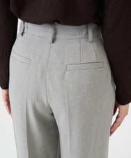 F1LBD58160 MK MICHEL KLEIN(小さいサイズ)(メゾン ドゥ サンク) 【小さいサイズ】ツイード調両面起毛ワイドパンツ/洗える ライトグレー