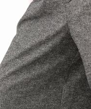F1LDA60170 MK MICHEL KLEIN(小さいサイズ)(メゾン ドゥ サンク) 【小さいサイズ】2タック ツイードワイドパンツ/洗える ダークグレー