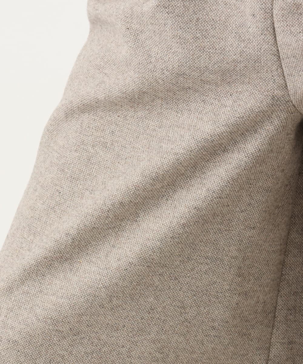 F1LDA60170 MK MICHEL KLEIN(小さいサイズ)(メゾン ドゥ サンク) 【小さいサイズ】2タック ツイードワイドパンツ/洗える ダークグレー