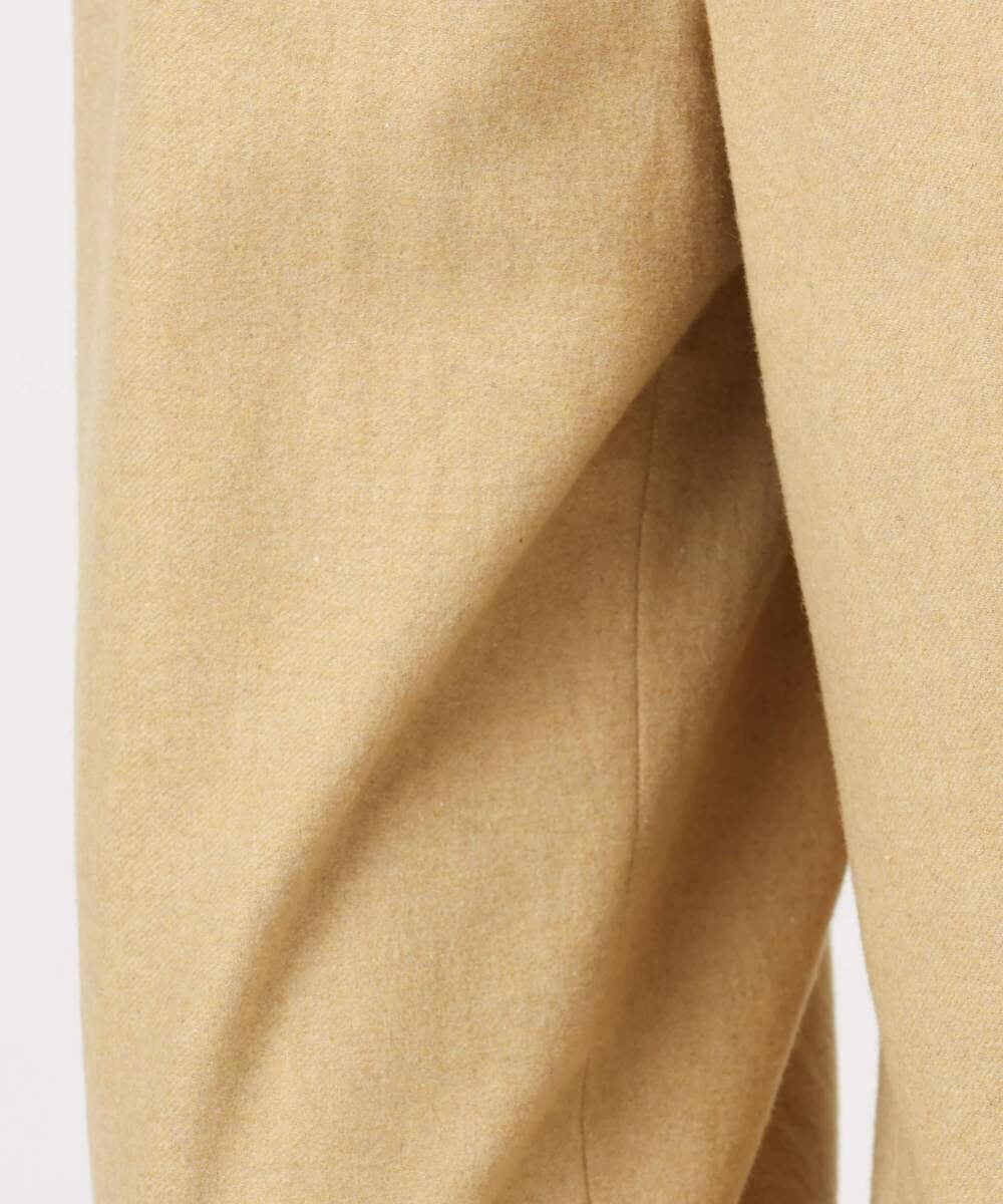 F1LDD60160 MK MICHEL KLEIN(小さいサイズ)(メゾン ドゥ サンク) カラーツイードワイドパンツ/洗える イエロー