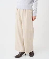 F1LDD60160 MK MICHEL KLEIN(小さいサイズ)(メゾン ドゥ サンク) 【小さいサイズ】カラーツイードワイドパンツ/洗える ベージュ