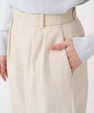 F1LDD60160 MK MICHEL KLEIN(小さいサイズ)(メゾン ドゥ サンク) 【小さいサイズ】カラーツイードワイドパンツ/洗える ベージュ