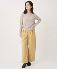 F1LDD60160 MK MICHEL KLEIN(小さいサイズ)(メゾン ドゥ サンク) 【小さいサイズ】カラーツイードワイドパンツ/洗える ベージュ