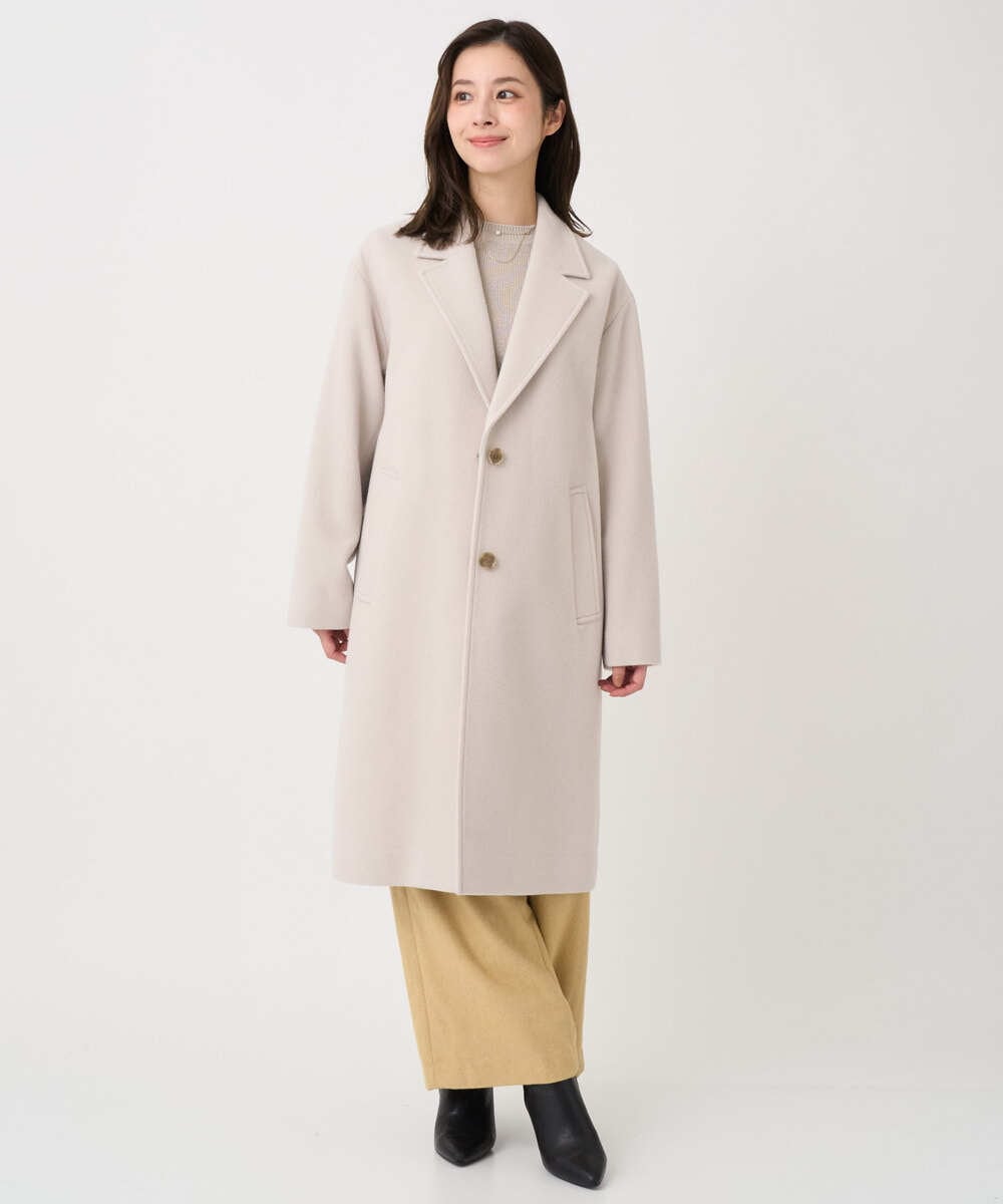 F1LDD60160 MK MICHEL KLEIN(小さいサイズ)(メゾン ドゥ サンク) 【小さいサイズ】カラーツイードワイドパンツ/洗える ベージュ