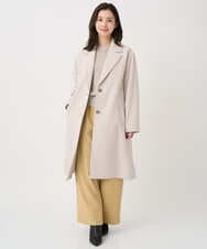 F1LDD60160 MK MICHEL KLEIN(小さいサイズ)(メゾン ドゥ サンク) 【小さいサイズ】カラーツイードワイドパンツ/洗える ベージュ