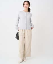 F1LDD60160 MK MICHEL KLEIN(小さいサイズ)(メゾン ドゥ サンク) 【小さいサイズ】カラーツイードワイドパンツ/洗える ベージュ