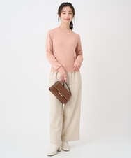 F1LDD60160 MK MICHEL KLEIN(小さいサイズ)(メゾン ドゥ サンク) 【小さいサイズ】カラーツイードワイドパンツ/洗える ベージュ