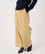 F1LDD60160 MK MICHEL KLEIN(小さいサイズ)(メゾン ドゥ サンク) 【小さいサイズ】カラーツイードワイドパンツ/洗える ベージュ