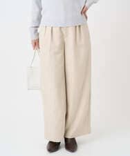 F1LDD60160 MK MICHEL KLEIN(小さいサイズ)(メゾン ドゥ サンク) 【小さいサイズ】カラーツイードワイドパンツ/洗える ベージュ