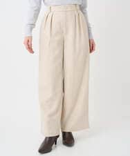 F1LDD60160 MK MICHEL KLEIN(小さいサイズ)(メゾン ドゥ サンク) 【小さいサイズ】カラーツイードワイドパンツ/洗える ベージュ