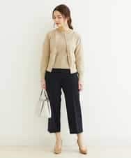 F1LDP22150 MK MICHEL KLEIN(小さいサイズ)(メゾン ドゥ サンク) 【小さいサイズ/制菌加工/Comfortシリーズ】ベーシックワイドパンツ ネイビー
