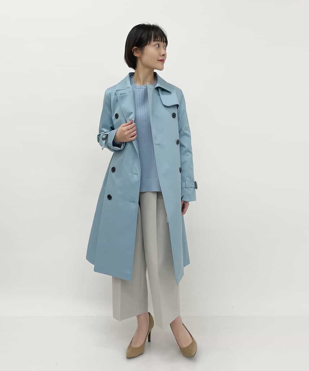 F1LDP22150 MK MICHEL KLEIN(小さいサイズ)(メゾン ドゥ サンク) 【小さいサイズ/制菌加工/Comfortシリーズ】ベーシックワイドパンツ ネイビー