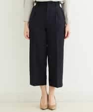 F1LDP22150 MK MICHEL KLEIN(小さいサイズ)(メゾン ドゥ サンク) 【小さいサイズ/制菌加工/Comfortシリーズ】ベーシックワイドパンツ ネイビー