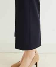 F1LDP22150 MK MICHEL KLEIN(小さいサイズ)(メゾン ドゥ サンク) 【小さいサイズ/制菌加工/Comfortシリーズ】ベーシックワイドパンツ ネイビー