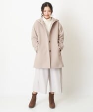 F1LDS52160 MK MICHEL KLEIN(小さいサイズ)(メゾン ドゥ サンク) 【小さいサイズ】パウダリータックスカーチョ/洗える ブルーグレー