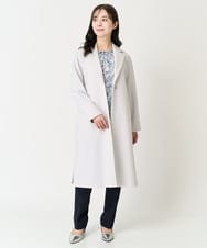 F1LFA10140 MK MICHEL KLEIN(小さいサイズ)(メゾン ドゥ サンク) 【小さいサイズ】ベーシックテーパードパンツ/制菌加工/洗える ネイビー