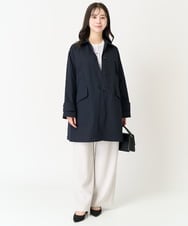 F1LFA24160 MK MICHEL KLEIN(小さいサイズ)(メゾン ドゥ サンク) 【小さいサイズ】ハイウエストワイドパンツ/撥水加工/洗える ライトグレー