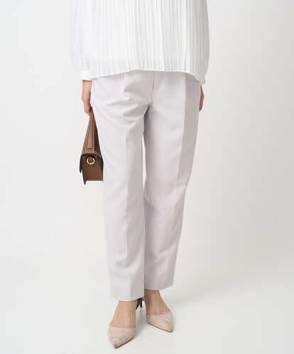 F1LFD11150  【小さいサイズ】ダブルクロス テーパードパンツ/セットアップ対応/防シワ/ストレッチ/洗える