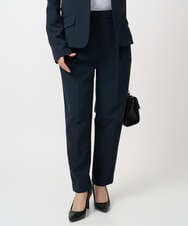 F1LFD11150 MK MICHEL KLEIN(小さいサイズ)(メゾン ドゥ サンク) 【小さいサイズ】ダブルクロス テーパードパンツ/セットアップ対応/防シワ/ストレッチ/洗える グレージュ