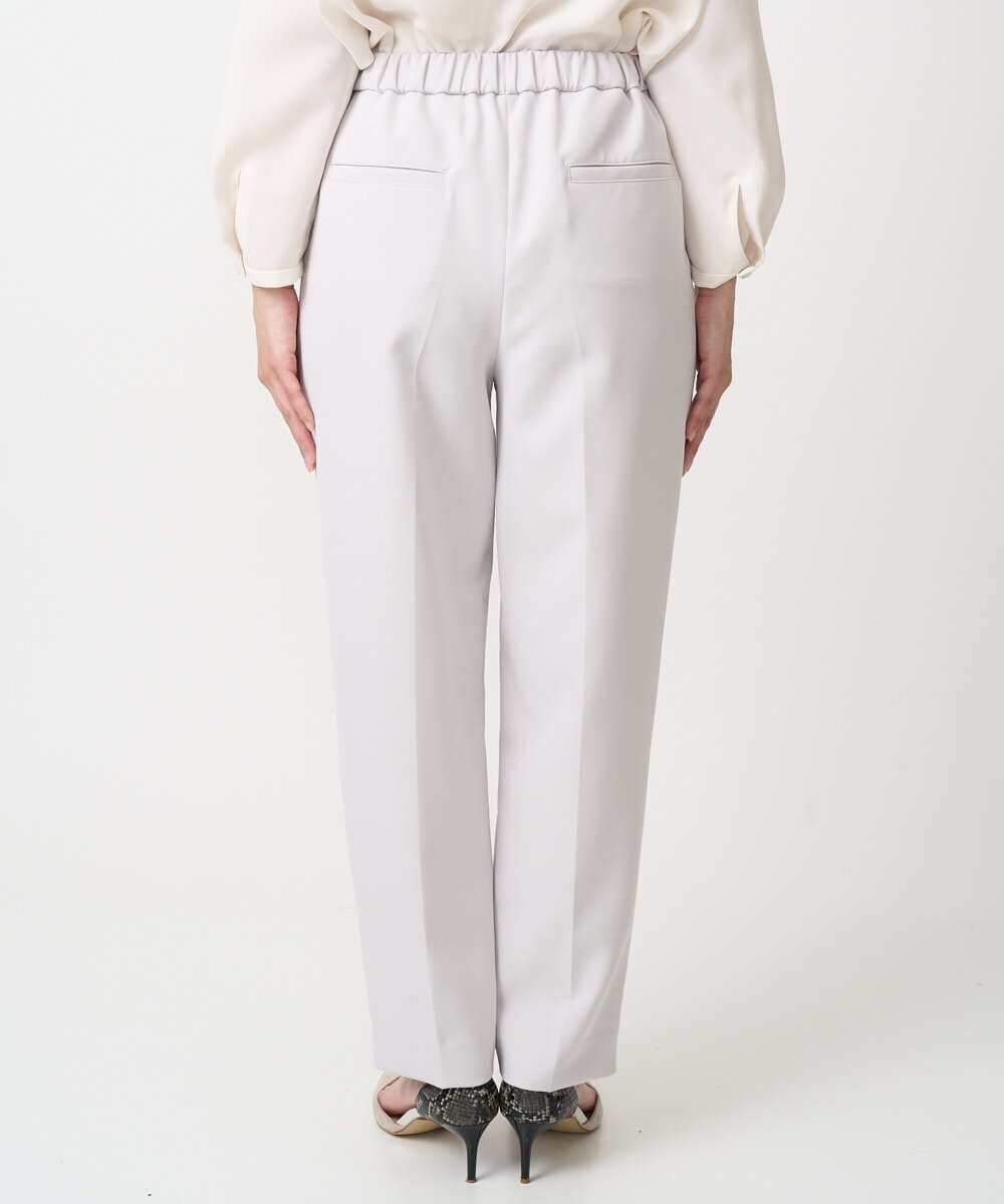 F1LFD11150 MK MICHEL KLEIN(小さいサイズ)(メゾン ドゥ サンク) 【小さいサイズ】ダブルクロス テーパードパンツ/セットアップ対応/防シワ/ストレッチ/洗える グレージュ