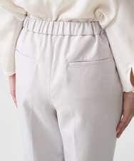 F1LFD11150 MK MICHEL KLEIN(小さいサイズ)(メゾン ドゥ サンク) 【小さいサイズ】ダブルクロス テーパードパンツ/セットアップ対応/防シワ/ストレッチ/洗える グレージュ